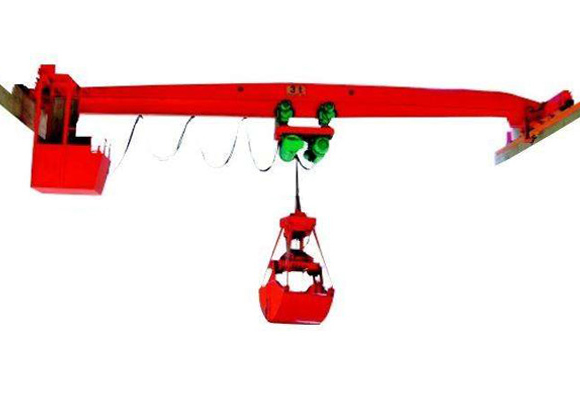 جرثقیل سقفی تک تیر با چنگ زدن